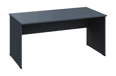 EPL 28 - 16 stůl kancelářský, dřevěná podnož, deska 25 mm, široký 1600 mm, antracit